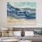 Designart - Coast Blue Sea Waves Watercolour - Modern Farmhouse Canvas Art